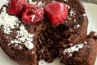 Air Fryer Chocolate Lava Cake (Gluten-Free Option)