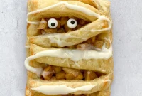 Spooky Mummy Apple Hand Pies for Halloween Parties
