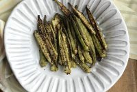 Crispy Roasted Za’atar Okra with Lemon and Garlic