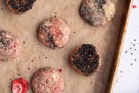 Strawberry and Black Sesame Cookies Recipe for Flavorful Cookies