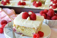 White Chocolate Raspberry Layer Cake Recipe for Celebrations