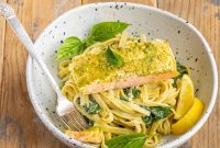 Pesto Butter Salmon with 3 Ingredients — Quick Weeknight Recipe