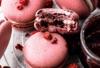 White Chocolate Raspberry Macarons Recipe — Light, Creamy Cookies