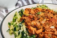 Keto Zucchini Noodles with Rich Bolognese Sauce Recipe