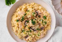 Creamy Chicken and Mushroom Risotto Recipe for Weeknight Dinner