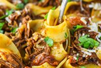 Slow-Braised Short Rib Ragu with Parmesan Pasta