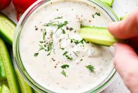 Creamy Raw Cashew Vegan Ranch Dressing Recipe