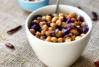 Garlic Lemon Sautéed Chickpeas with Crispy Edges