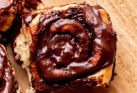 Decadent Chocolate Cinnamon Rolls with Gooey Chocolate Swirl
