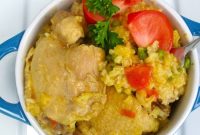 Arroz Tapado: Peruvian Layered Rice with Chicken and Pork