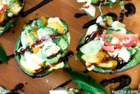 Caprese-Stuffed Avocado: 5-Ingredient Tomato, Basil & Mozzarella