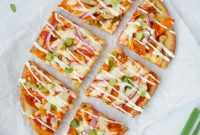 Spicy Buffalo Chicken Flatbread Pizza Recipe for Game Day