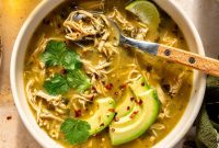 Shredded Chicken Verde Bone Broth Soup Recipe