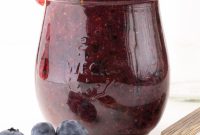 Keto Blueberry Freezer Jam with Perfect Spoonable Texture
