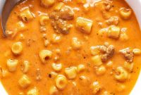 Creamy Beef and Tomato Noodle Soup Recipe