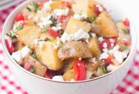 Greek-Style Roasted Potato Salad with Feta & Olives