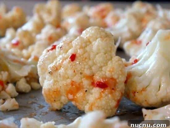 Spicy Roasted Cauliflower Side Dish -> Zesty Roasted Cauliflower with Chili and Garlic 5 spicy-roasted-cauliflower-5