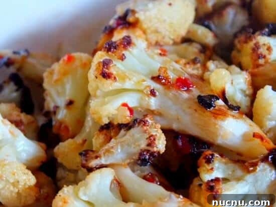 Spicy Roasted Cauliflower Side Dish -> Zesty Roasted Cauliflower with Chili and Garlic 6 spicy roasted cauliflower