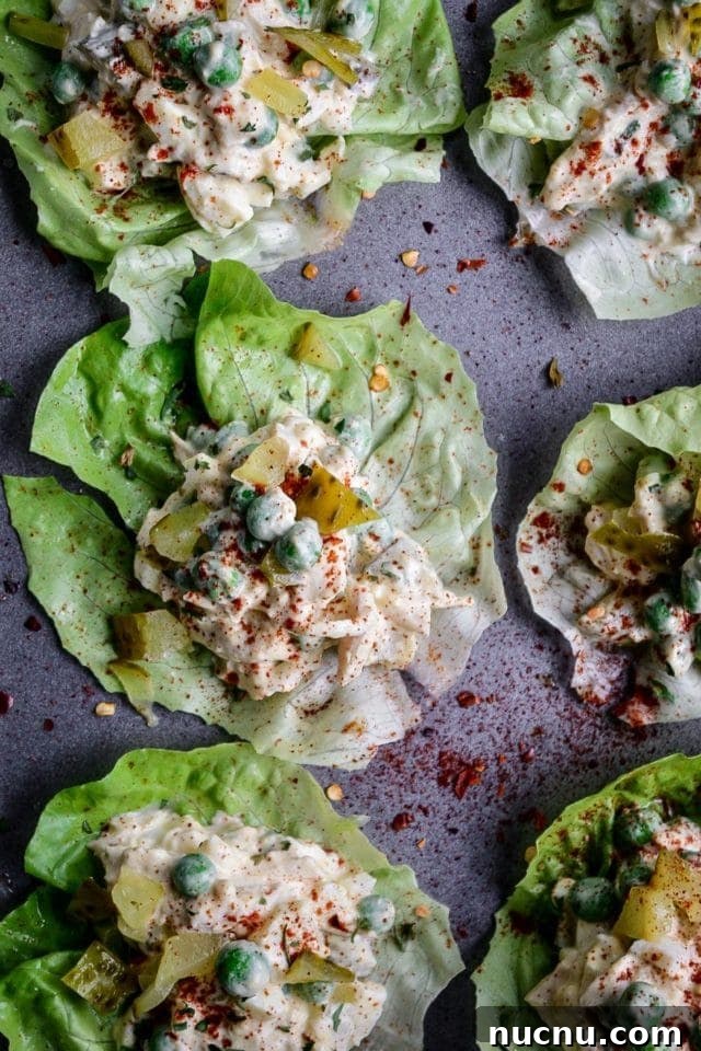 Chicken & Egg Salad Lettuce Wraps for Quick Crowd-Friendly Lunch 3 Chicken and Egg Salad Lettuce Wraps