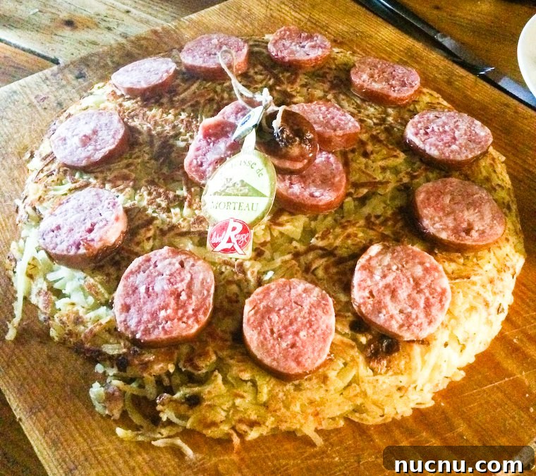 Rösti with Morteau sausage