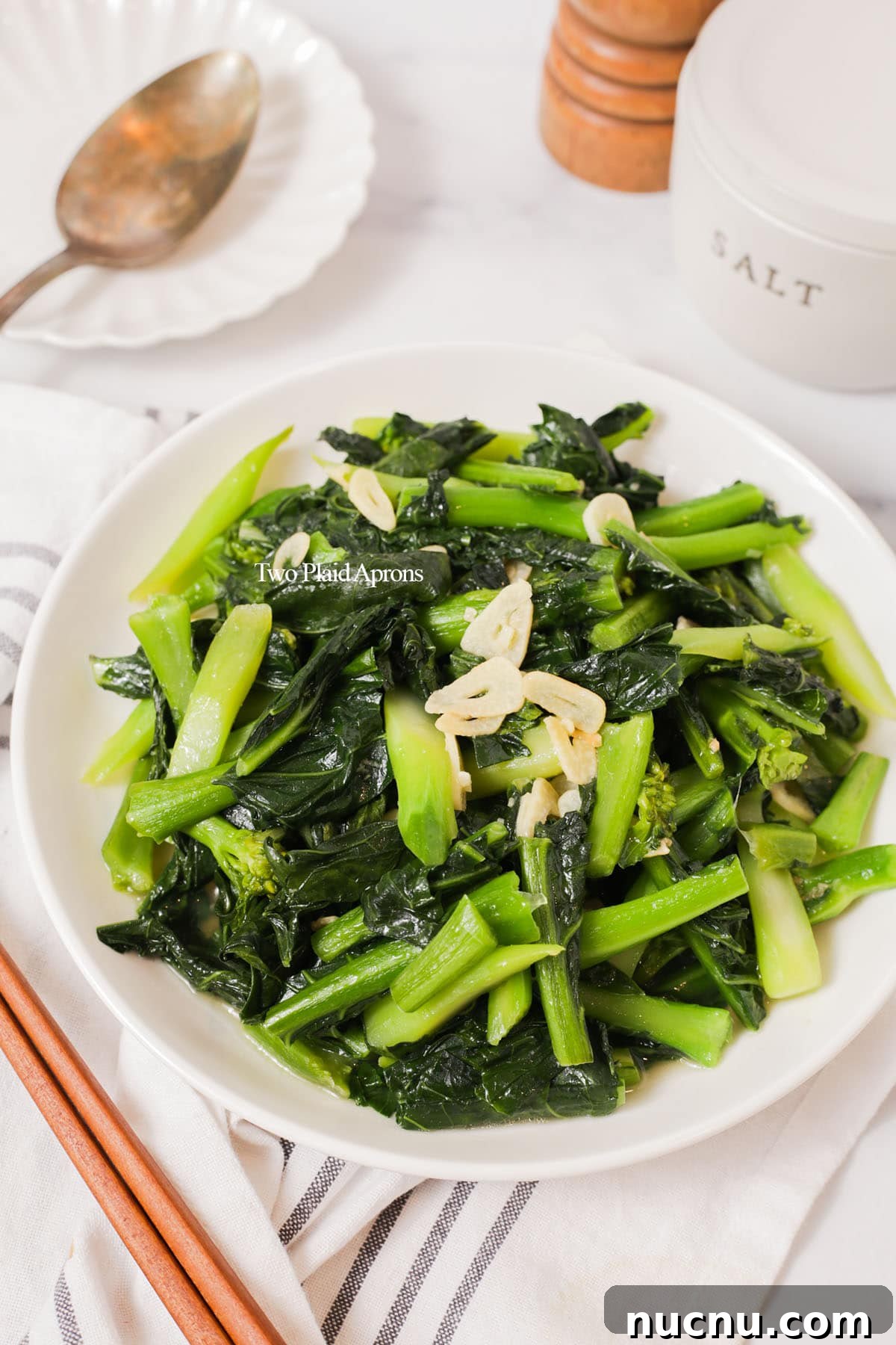 Stored gai lan