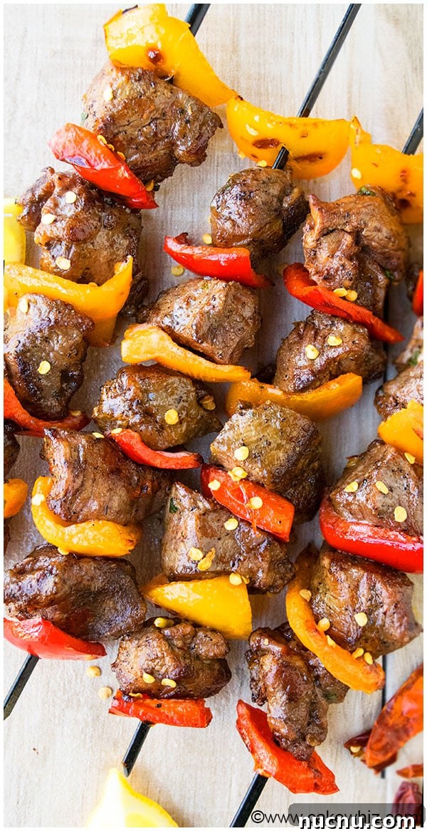 Easy Steak Kabobs or Steak Kebabs Recipe