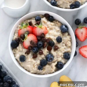 Creamy Instant Pot Rolled Oats: Quick Steel-Cut Texture in Minutes 2 oatmeal in bowl
