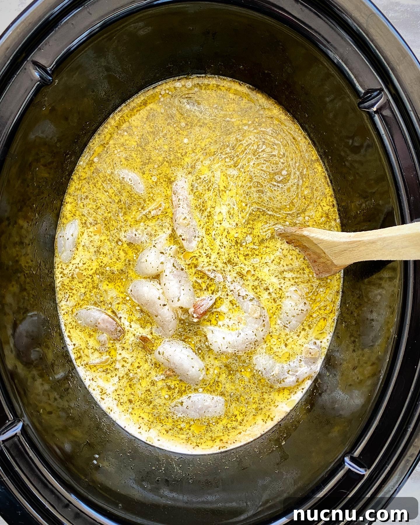 add the shrimp