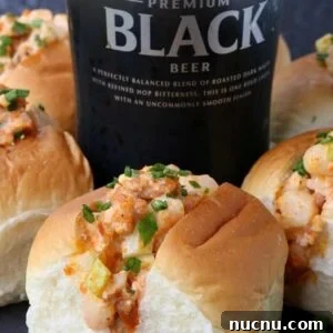 shrimp salad sliders with beer can