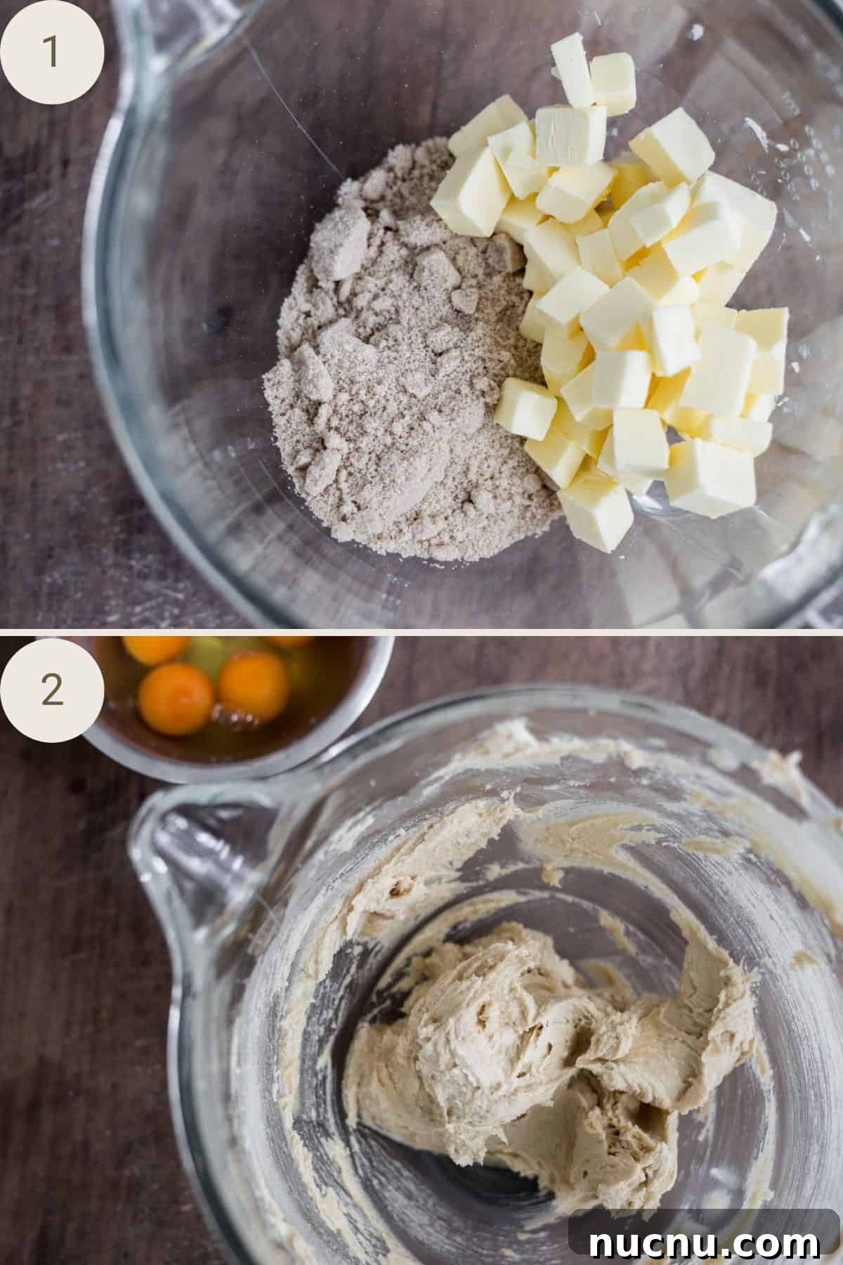 Gluten-Free Caramel Cake Recipe: Moist, Decadent Dessert 5 butter and sugar creamed in mixing bowl.