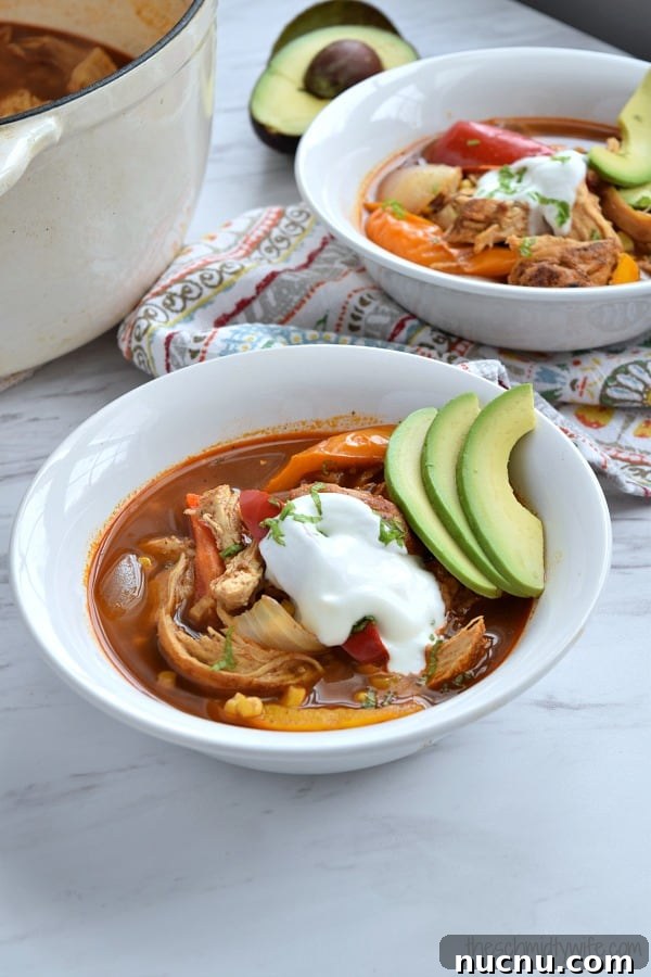 Chicken Fajita Soup