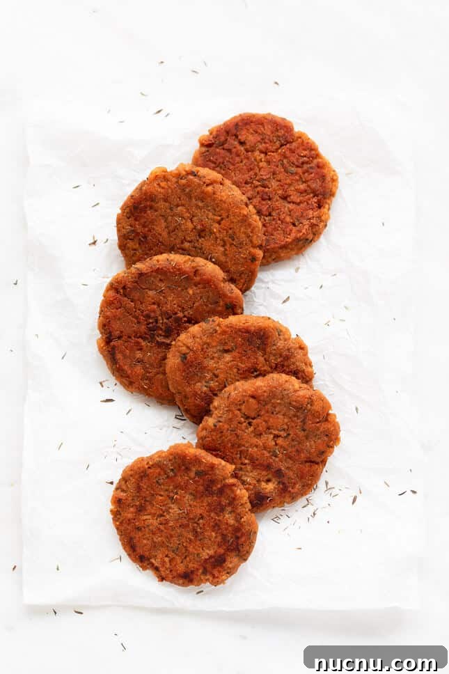 Vegan breakfast sausage made with textured vegetable protein, flour, vegetable stock and tons of herbs and spices. It tastes like the real thing! #vegan #glutenfree #breakfast #simpleveganblog Vegan Breakfast Sausage