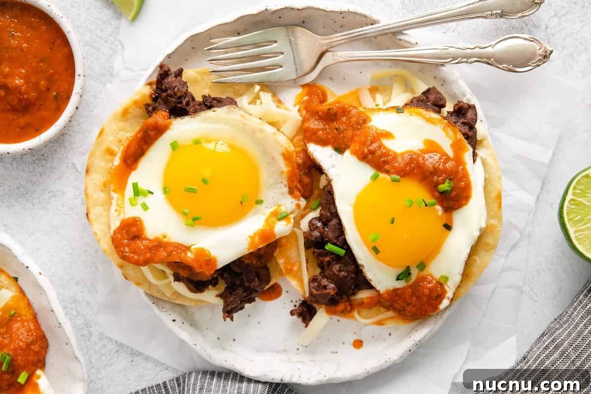 huevos rancheros on plate