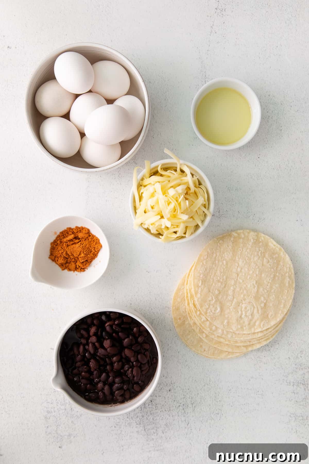 ingredients on countertop.