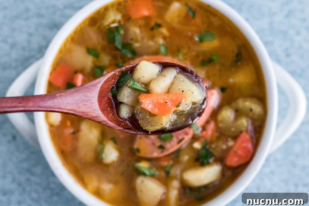 Bowl of Kartoffelsuppe