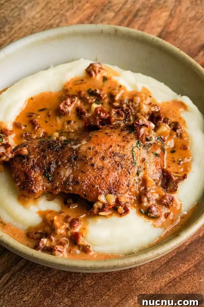 marry me chicken with mashed potatoes