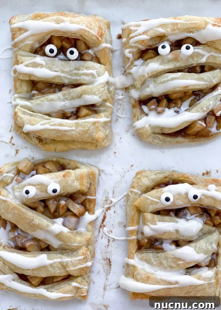 4 MUMMY APPLE HAND PIES