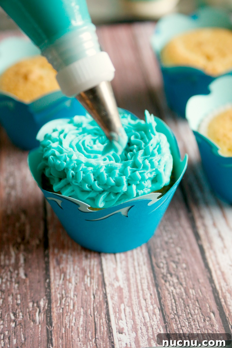 Mermaid Tail Cupcakes: Step-by-Step Recipe for Stunning Treats 8 These adorable mermaid tail cupcakes are easy to make with this tutorial and the perfect addition to your Under The Sea party.