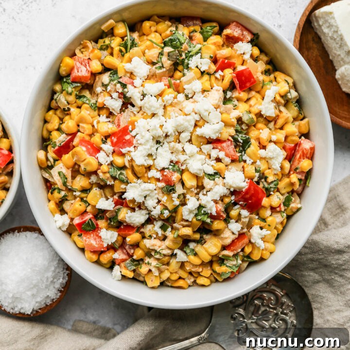 Healthy Mexican Street Corn Salad