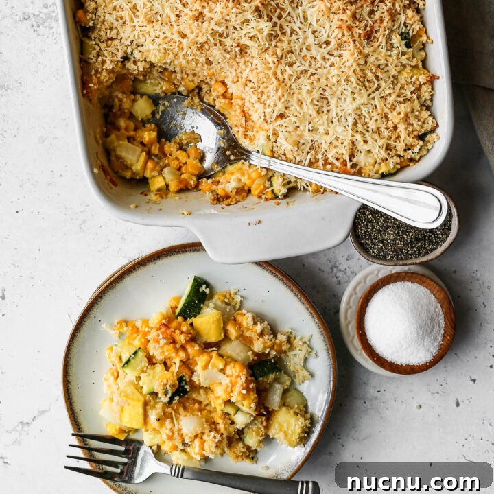 Gluten Free Zucchini Squash and Corn Casserole