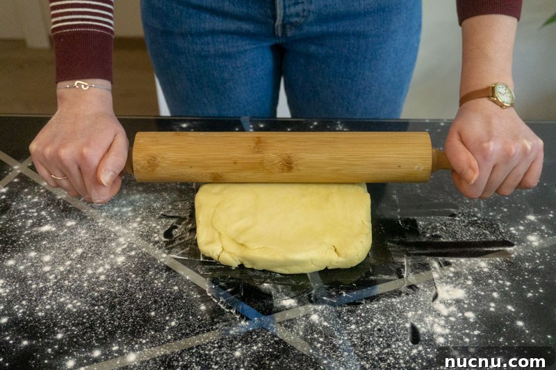 Authentic Armenian Gata (Nazook) Recipe — Traditional Pastry Guide 7 Rolling out the gata dough