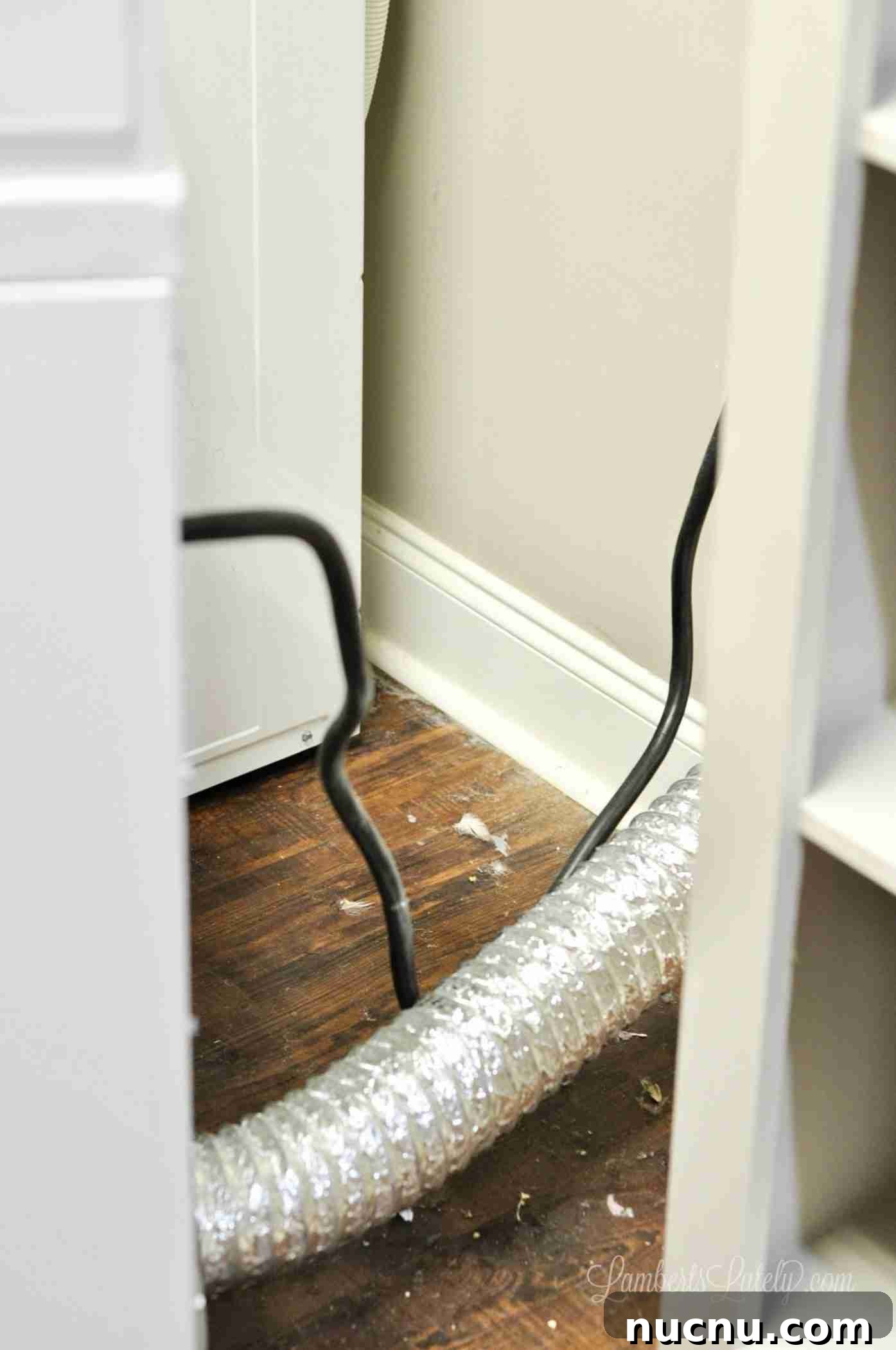 dryer connected to the vent