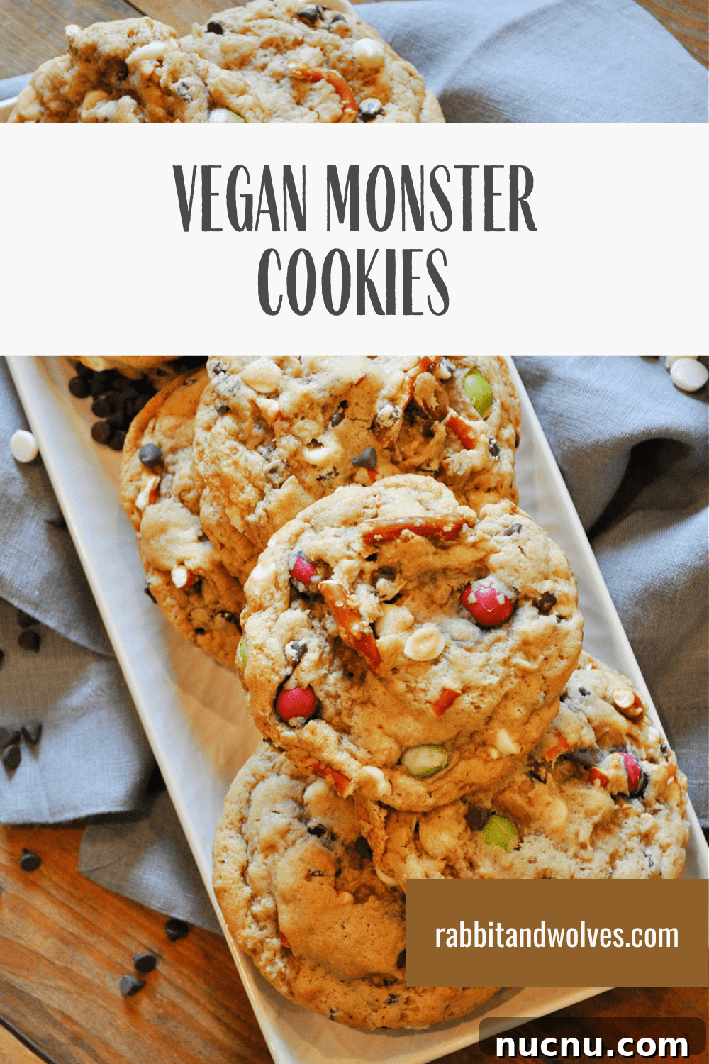 Vegan Monster Cookie Recipe: Chewy Oat & Chocolate Chip Cookies 6 img 16411 6