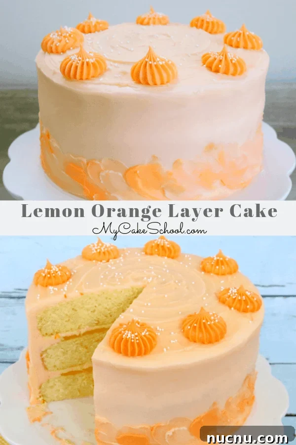 This delicious Lemon Orange Layer Cake is ultra moist and bursting with citrus flavor! This Lemon Orange Layer Cake tastes amazing! Super moist and bursting with citrus flavor