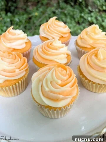 Orange Creamsicle Cupcakes