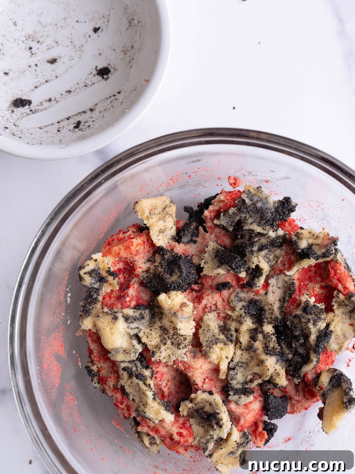 Strawberry and Black Sesame Cookies Recipe for Flavorful Cookies 7 Strawberry black sesame swirl cookie dough