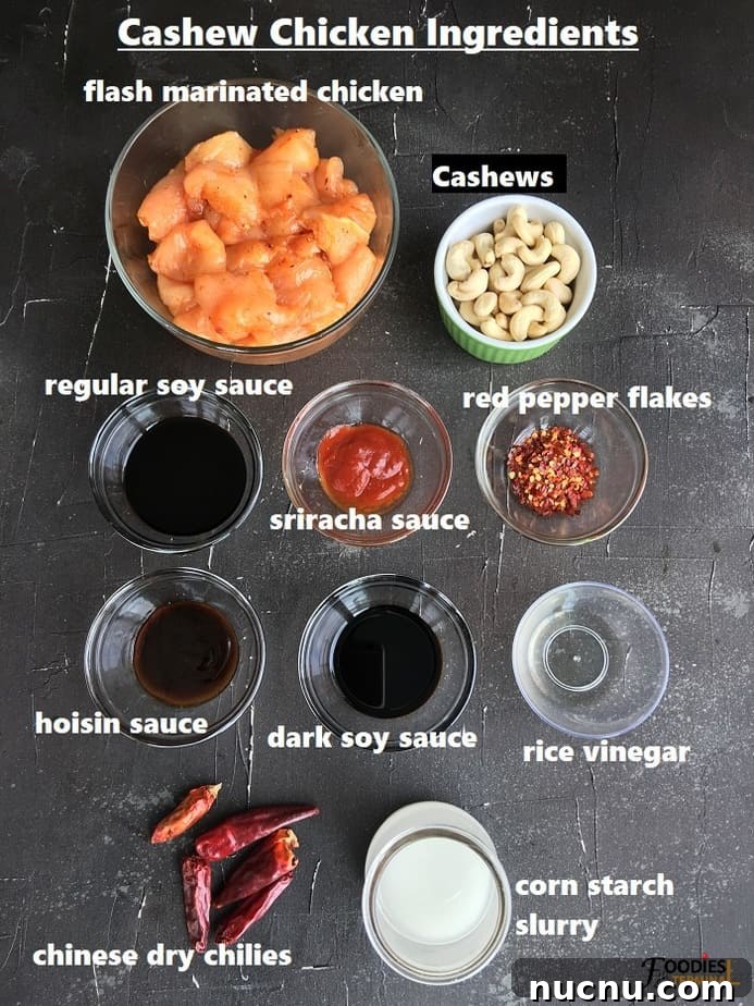 recipe ingredients in bowls on a black surface