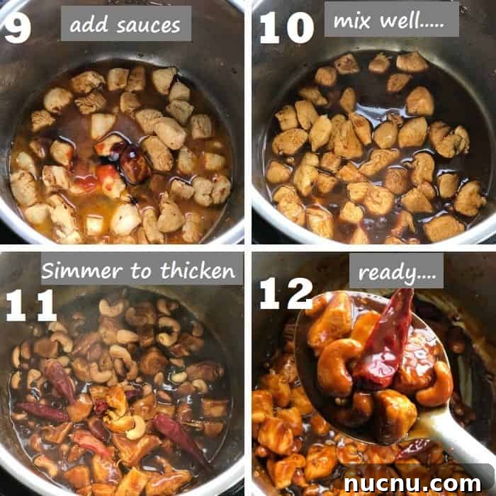 simmering sauce with chicken in instant pot to thicken it