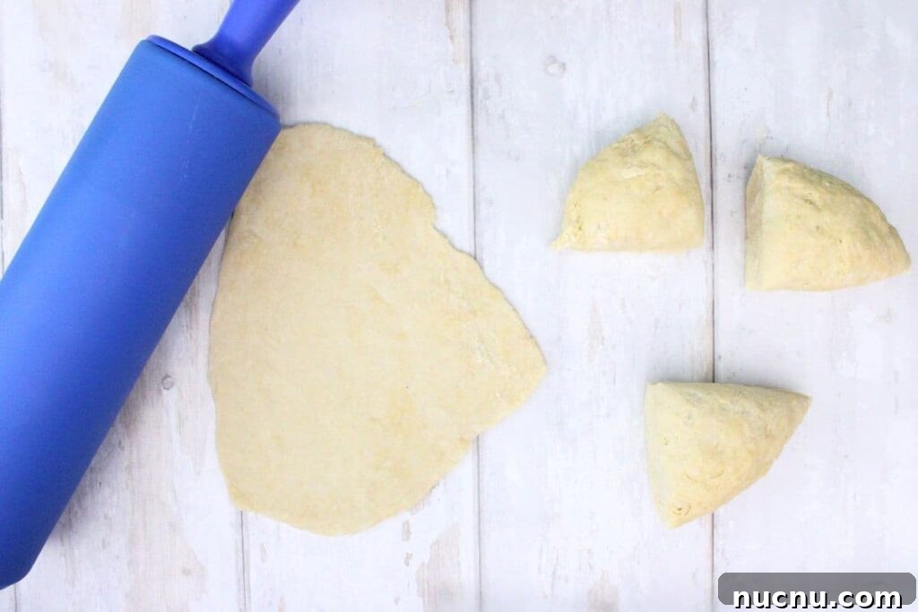 Air Fryer Sopapillas Recipe: Crispy Mexican Sweet Dessert 7 divide dough into four equal pieces and roll each piece out