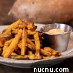 Crispy Air Fryer Sweet Potato Fries Recipe 8 Easy instructions for how to make sweet potato french fries in an air fryer. Crispy and tastes just like deep fried but this recipe uses very little oil. Sweet potatoes make the perfect fries.